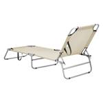 Sonnenliege Carcao (2er-Set) Beige