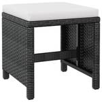 Garten-Essgruppe (9-teilig) 42530 Schwarz - Polyrattan - Holzart/Dekor - 109 x 74 x 109 cm