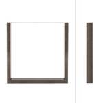 Tischbeine Set Vierkantprofilen 70x72cm Metall - 8 x 72 x 70 cm
