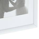 2 x Bilderrahmen 20x30 cm weiß Weiß - Glas - Kunststoff - 23 x 33 x 2 cm