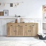 Buffet CARGO Beige - Massivholz - 50 x 90 x 200 cm