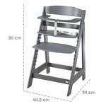 Treppenhochstuhl Sit Up Flex Anthrazit Grau - Holzwerkstoff - 45 x 80 x 54 cm