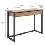 Konsolentisch 2112 Braun - Grau - Holzwerkstoff - 100 x 75 x 35 cm