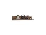 Wandboard Industrial Look Tabak Eiche Braun - Holzwerkstoff - 131 x 22 x 19 cm