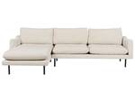 Ecksofa VINTERBRO Beige - Schwarz - Creme