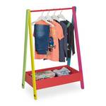 Penderie avec rangement pour les enfants Vert - Rouge - Jaune - Bois manufacturé - 65 x 99 x 42 cm