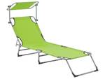 Chaise longue FOLIGNO Vert - Citron vert - Argenté