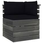 Palettensofa 3011783-1 (2-teilig) Schwarz