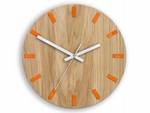 Wanduhr Simple Braun - Holzwerkstoff - 33 x 33 x 4 cm