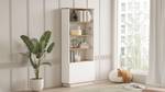 Vitrine FUTURE SC27 2D Blanc - Bois manufacturé - Matière plastique - 27 x 168 x 75 cm