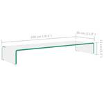 Support pour tv 293728-1 Translucide - 30 x 13 x 100 cm