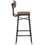 Tabouret de bar Woody (Lot de 2) Marron - Bois massif - 50 x 106 x 31 cm