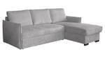 Ecksofa Megan Cord Grau