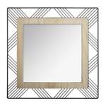 Spiegel Schwarz - Metall - 45 x 45 x 2 cm
