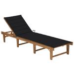 Chaise longue Noir