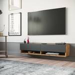 Meuble TV Laitila Anthracite - Largeur : 140 cm