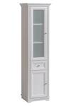 Armoire haute PALACE HC49 2D1D Blanc - Bois manufacturé - Matière plastique - 49 x 190 x 43 cm