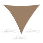 Voile d'ombrage triangle marron café 300 x 260 cm