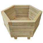 Garten-Hochbeet (2-teilig) 43334 Braun - Massivholz - Holzart/Dekor - 60 x 31 x 60 cm