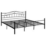 Metallbett Florenz Schwarz - 200 x 84 x 180 cm