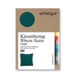 Kissenbezug Woven Fade Satin Türkis - 40 x 40 cm