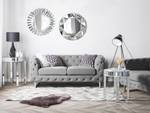 2-Sitzer Sofa VISSLAND Grau - Hellgrau - Silber