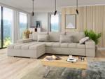 Ecksofa Bangkok Beige - Ecke davorstehend links