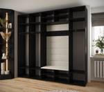 Garderobe Inova 2 Z8 Schwarz - Gold - Weiß - Gold