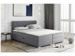 Boxspringbett Berni Grau - Breite: 166 cm - H3