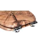 WC-Sitz mit Absenkautomatik Old Tree Braun - Holzwerkstoff - 38 x 6 x 47 cm