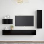 TV-Schrank 4er Set D743 Hochglanz Schwarz