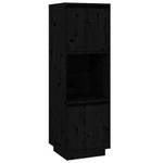 Highboard DE4436 Schwarz - Massivholz - 35 x 117 x 38 cm