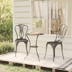 Bistro-Set (3-teilig) 3010972 Schwarz - Metall - 53 x 65 x 53 cm