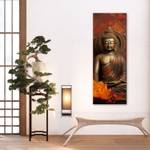 KUNSTDRUCK Buddha and Lotus Flower 1 30 x 90 cm