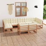 Salon de jardin 3009763-2 (lot de 9) Marron chevreuil