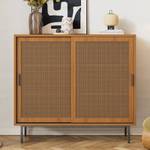 Sideboard Coeus Ⅶ Braun - Holzwerkstoff - Metall - Massivholz - Holzart/Dekor - 37 x 90 x 100 cm