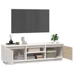 TV-Schrank D685 Weiß - Massivholz - 35 x 40 x 140 cm