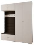 Garderobe Inova 2 Z18 Braun - Gold - Weiß - Gold