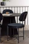 Essgruppe Bootcut 50 (7-teilig) Schwarz - Massivholz - 115 x 75 x 230 cm