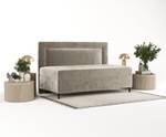 Boxspringbett Alba Beige - H2 - Tiefe: 98 cm