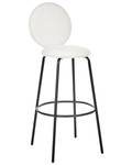 Tabouret de bar EMERY Noir - Blanc