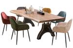 TOPS & TABLES Tisch DCXLIX Braun - Metall - Massivholz - 220 x 74 x 100 cm