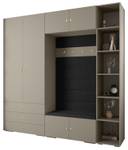 Garderobe Inova 2 Z10 Schwarz - Gold - Grau - Gold