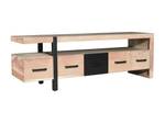 Banc TV JALEBA Noir - Bois manufacturé - 40 x 50 x 148 cm