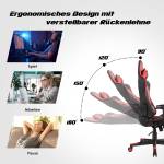 hoher R眉ckenlehne Gaming mit Stuhl