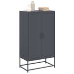 Highboard DE7838 Grau - Metall - 39 x 124 x 69 cm