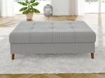 Hocker Neo Cord-Stoff Grau - Massivholz - Textil - Holzart/Dekor - Holz teilmassiv - 118 x 40 x 73 cm