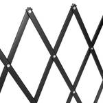 Ausziehbares Hundeabsperrgitter schwarz Schwarz - Bambus - Metall - 118 x 69 x 3 cm