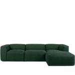 Ecksofa BUFFO 5-Sitzer Marineblau - Breite: 297 cm - Armlehne beidseitig montierbar - Ecke davorstehend rechts - Ottomane davorstehend rechts