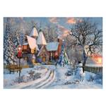 Puzzle D Davison Christmas Cottage Papier - 26 x 6 x 36 cm